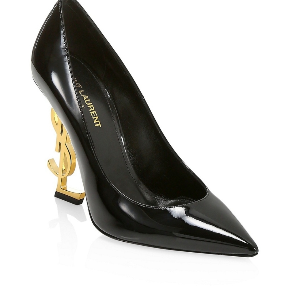 Ysl Saint Laurent Opyum Patent Leather Heels
